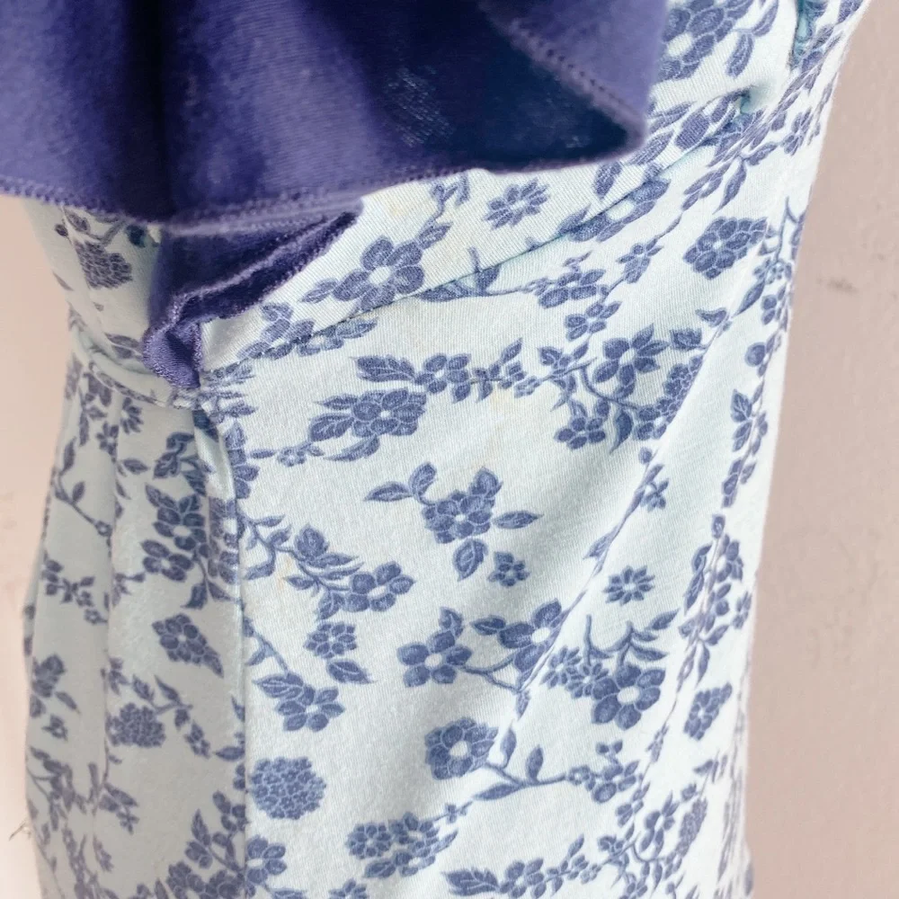 SOLD FLORAL Ruffle Blouse size L - Picture 11 of 16